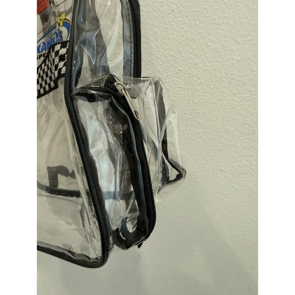 VINTAGE OFFICIAL NASCAR CLEAR BACKPACK Daytona Darlington Talladega California